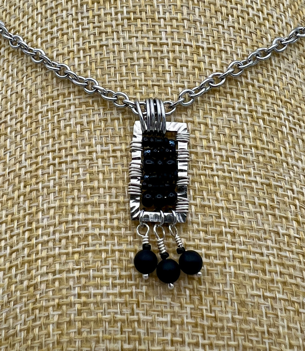 Black and Silver Pendant