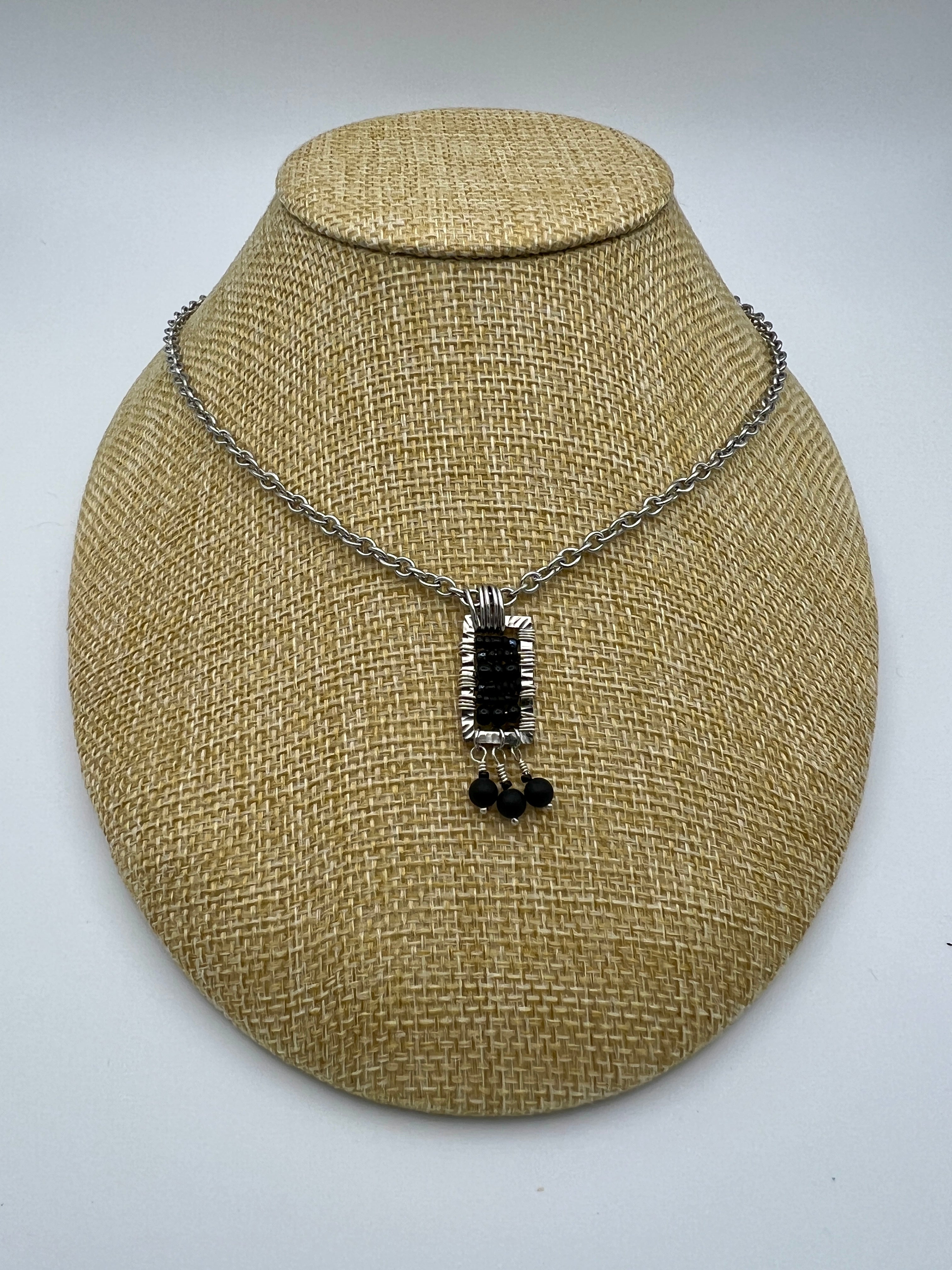 Black and Silver Pendant