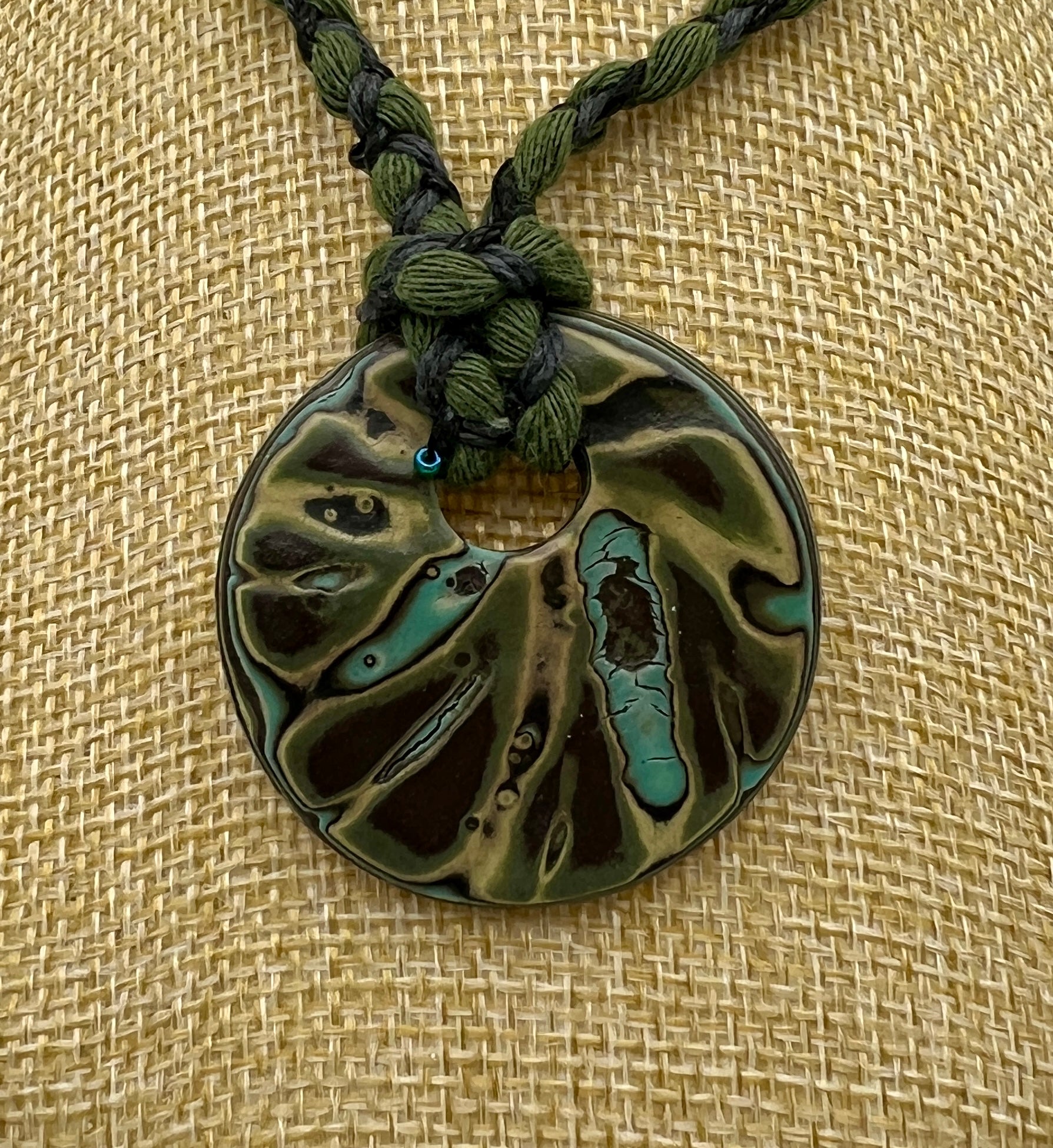 Earth's Weight Ceramic Pendant