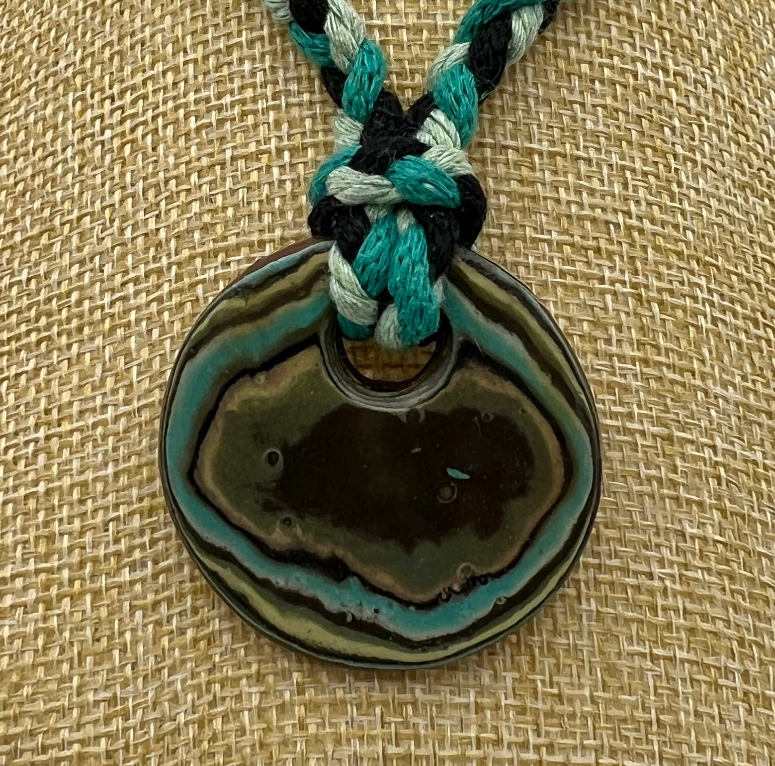 Earth's Weight Version 2 Ceramic Pendant