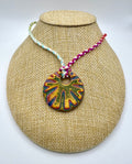 Tie Dye Ceramic Pendant