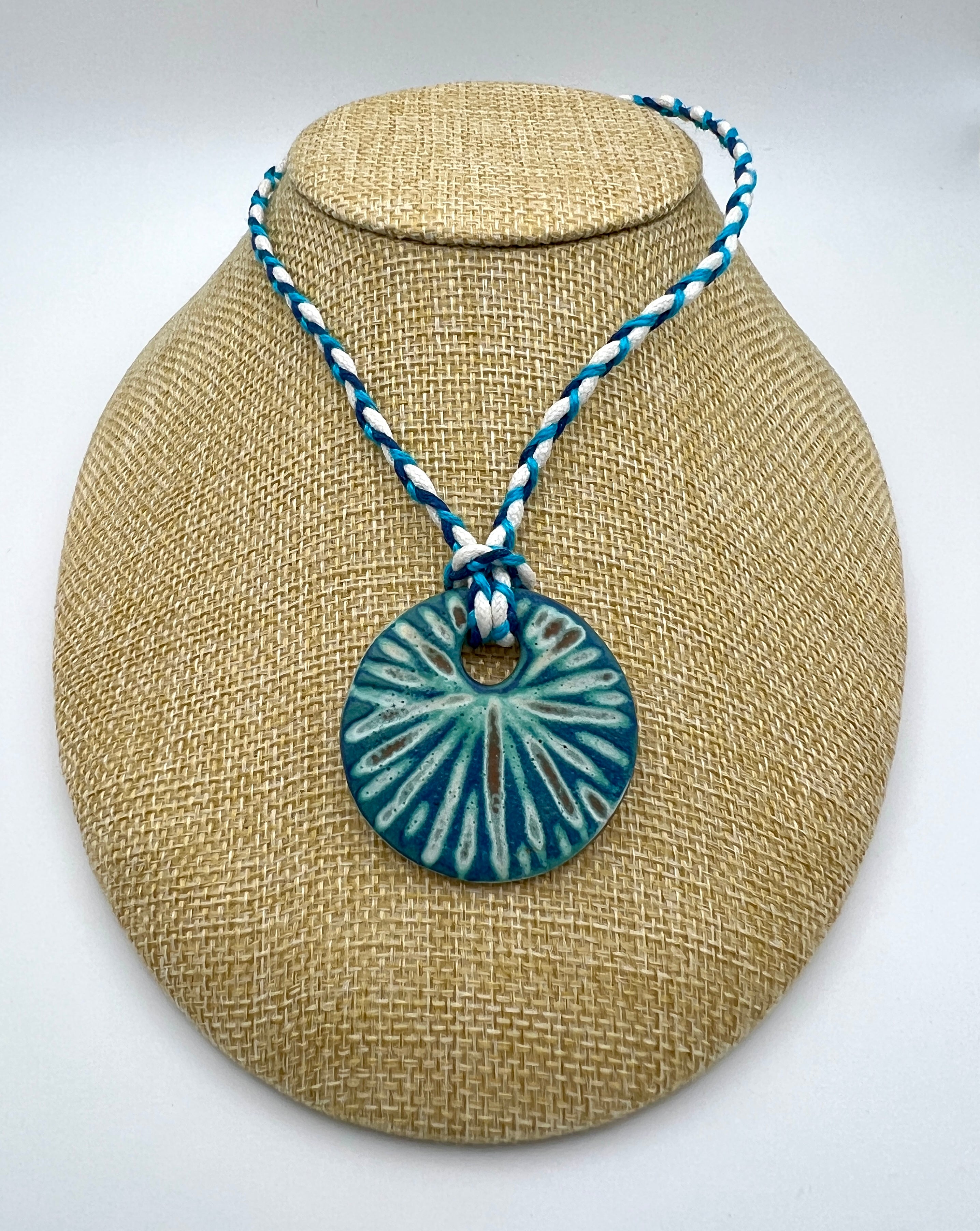 Cirrus Cloud Ceramic Pendant