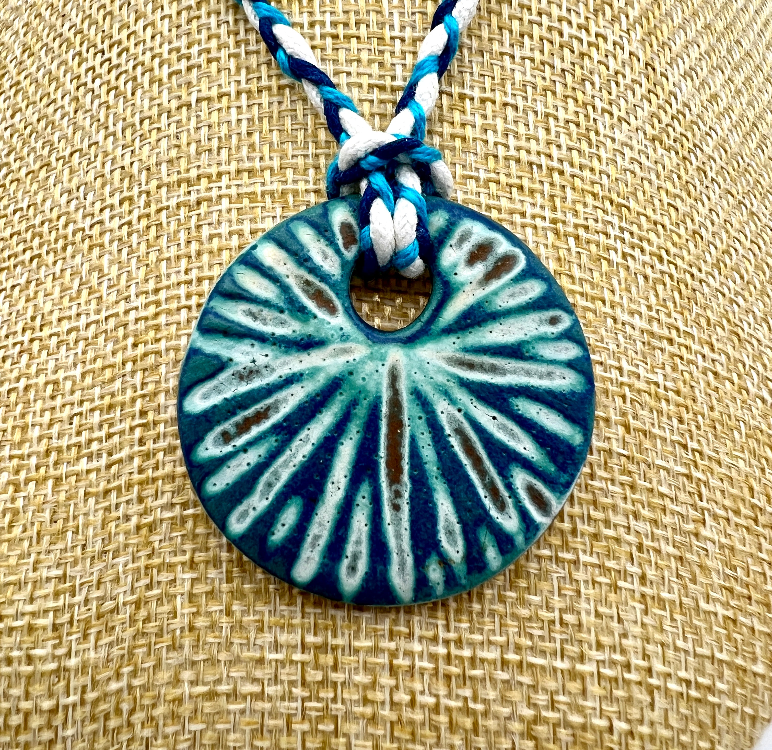 Cirrus Cloud Ceramic Pendant