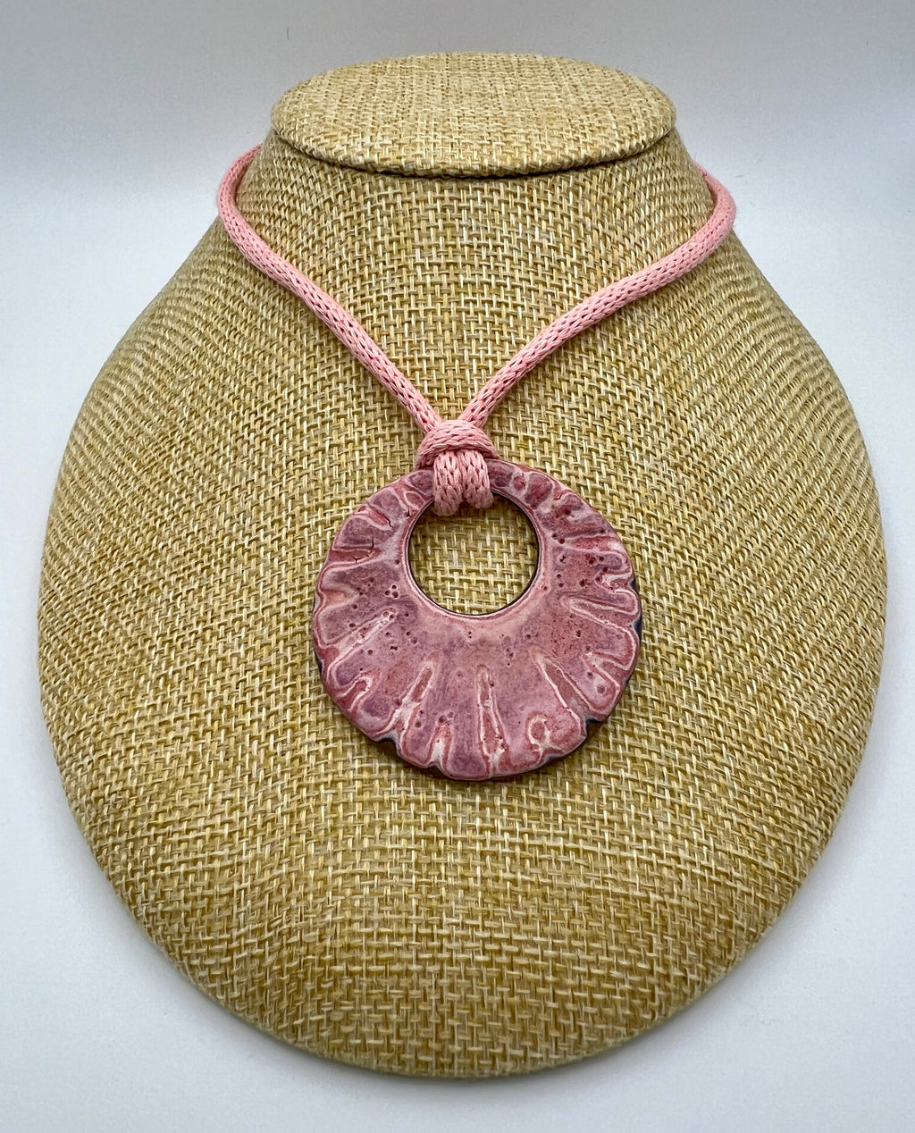 Rose Petal Ceramic Pendant