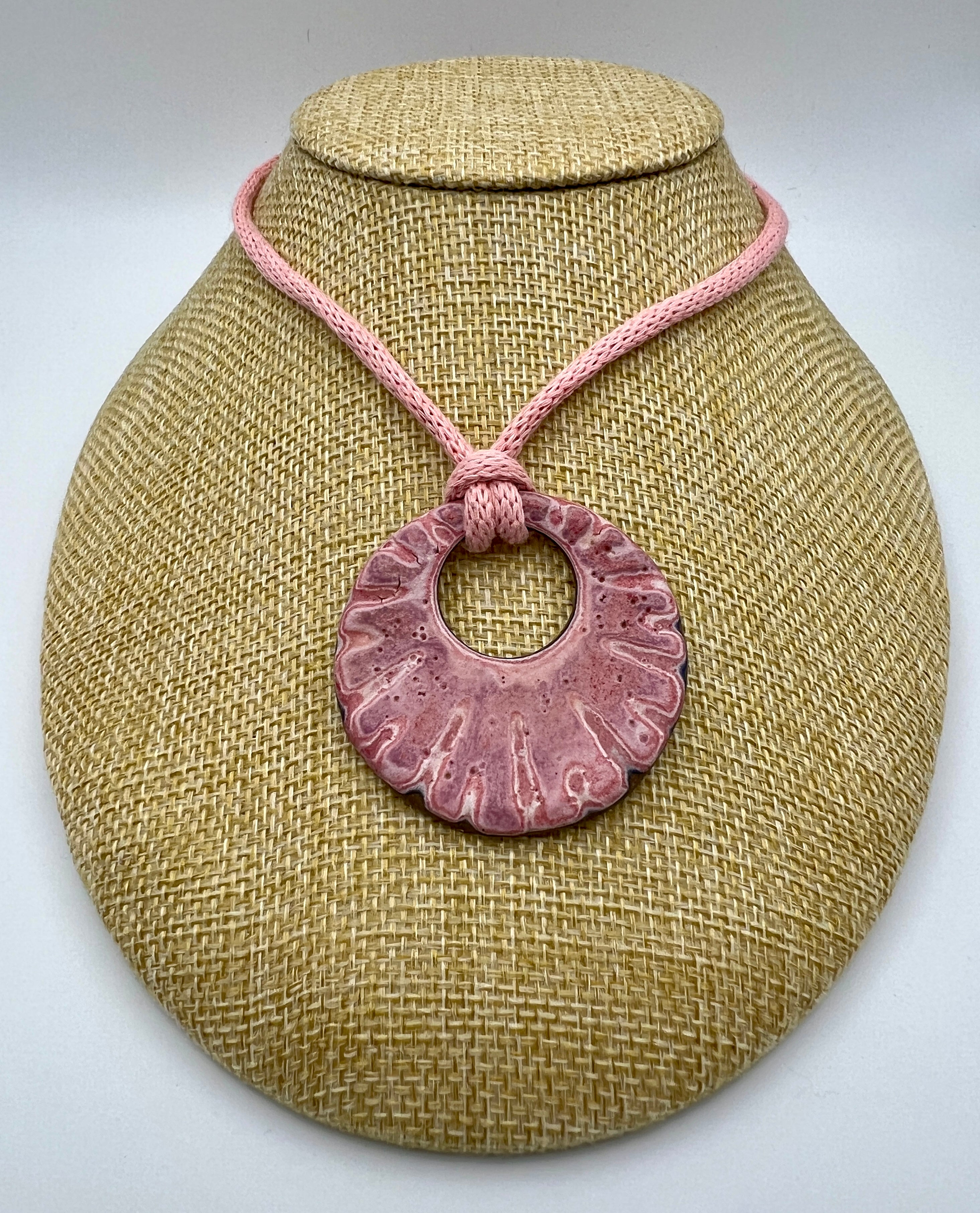 Rose Petal Ceramic Pendant