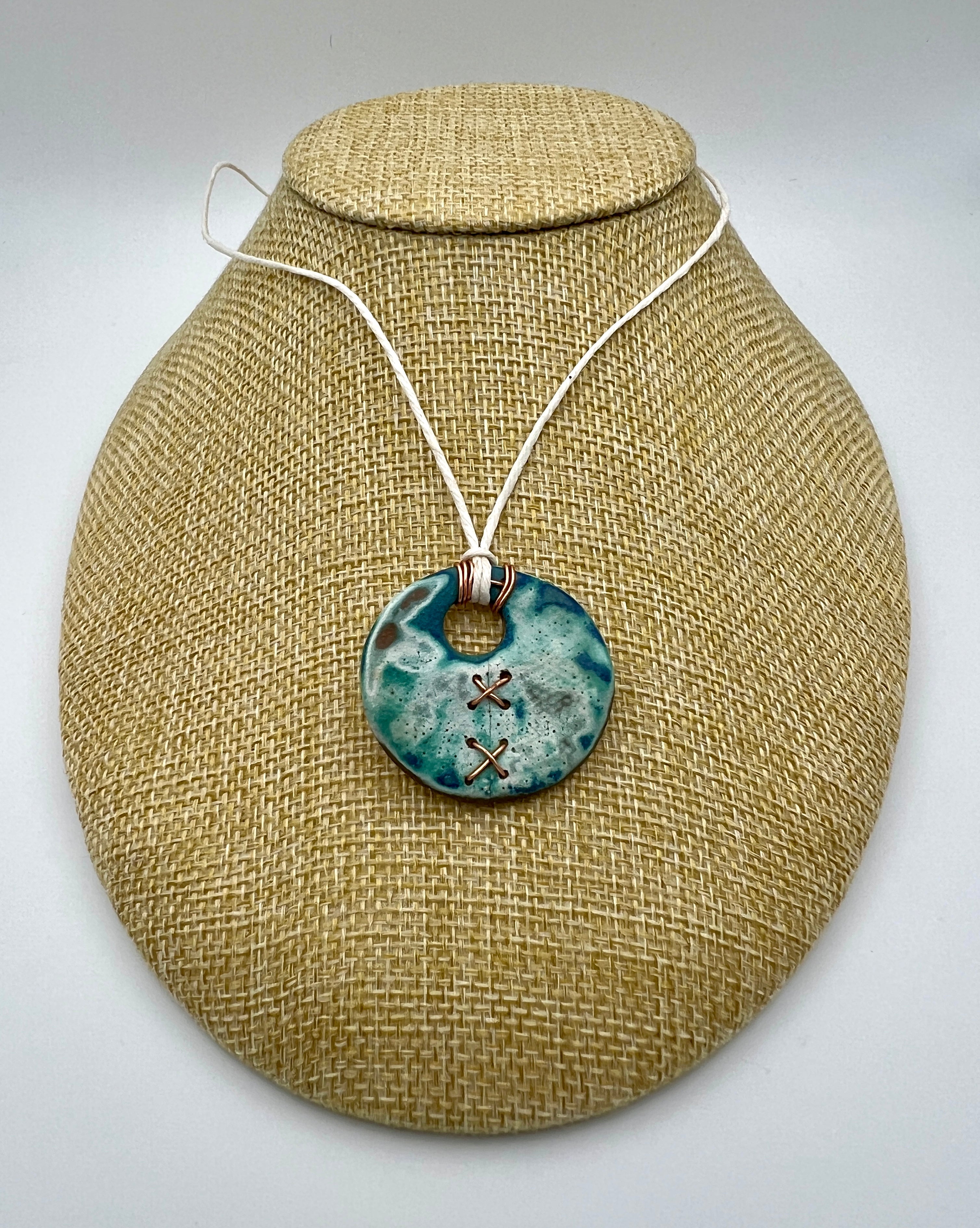 Sea Foam Ceramic Pendant
