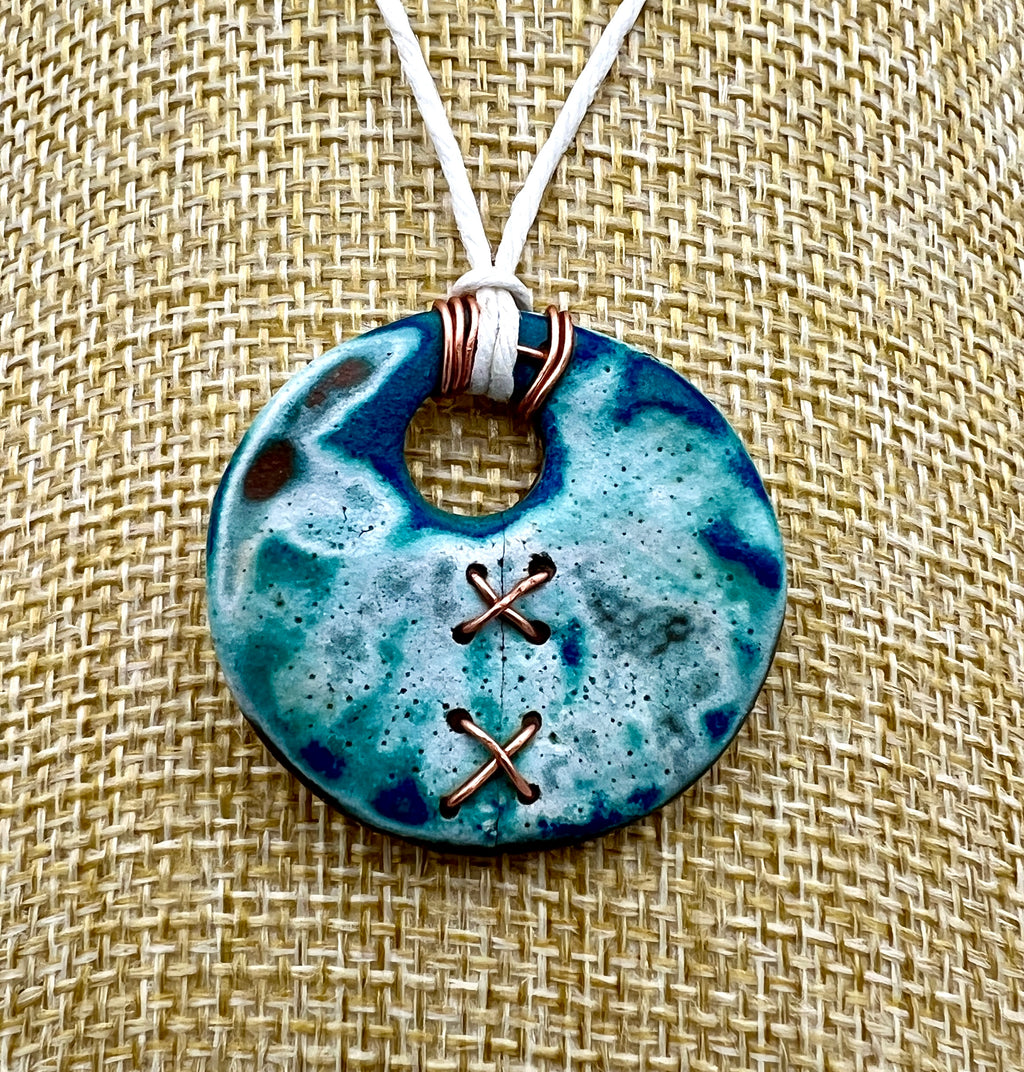 Sea Foam Ceramic Pendant