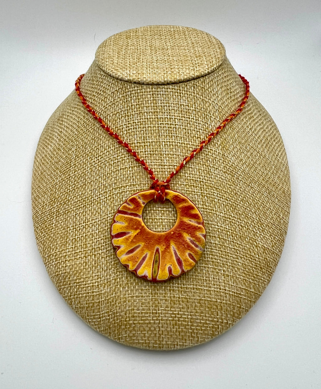 Sunburst Ceramic Pendant