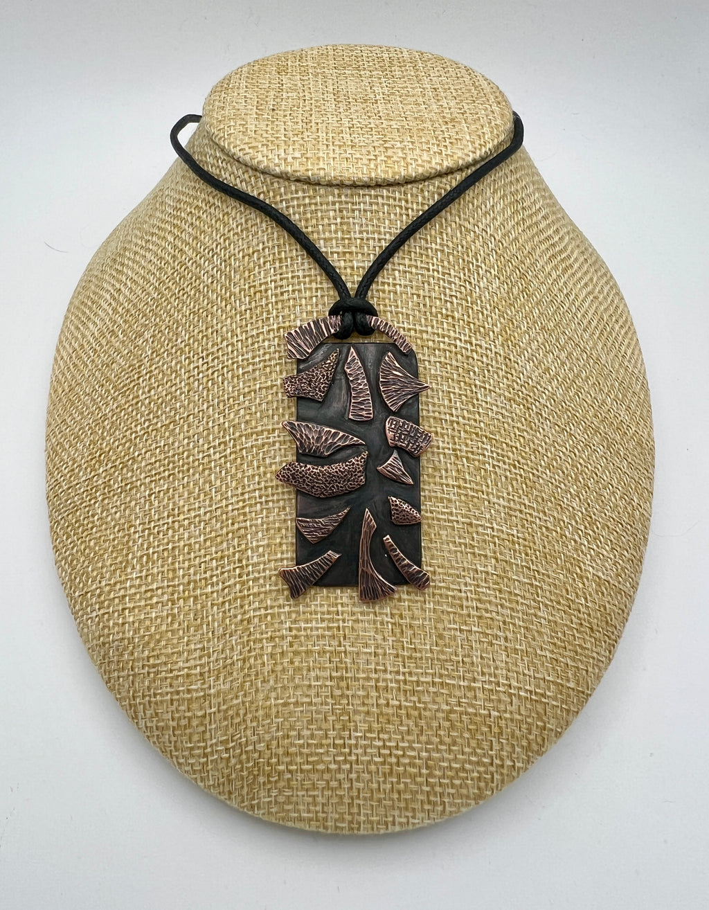 Copper Composition Statement Necklace