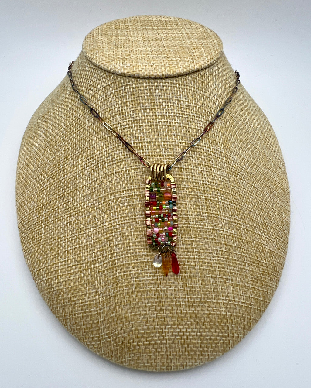 Oval Bronze Gumpdrop Pendant